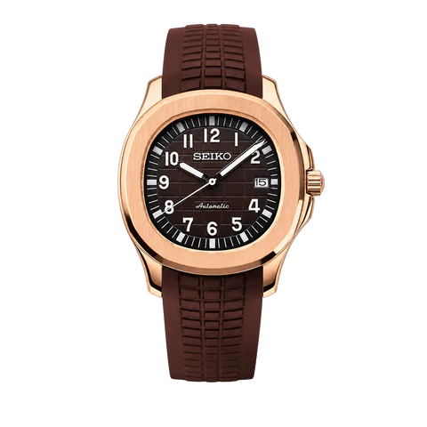 Seiko Mod Aquanaut rose gold brown
