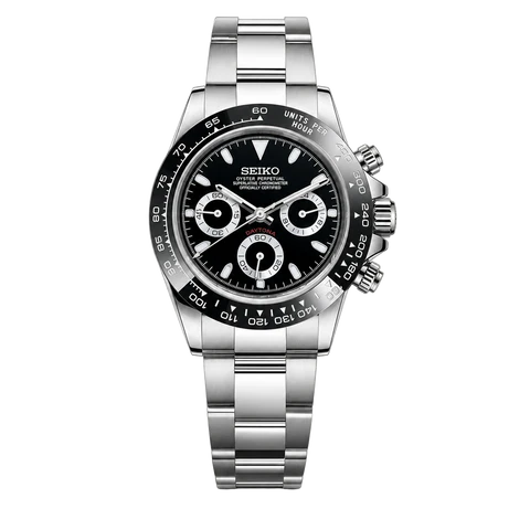 Seiko Mod Daytona black