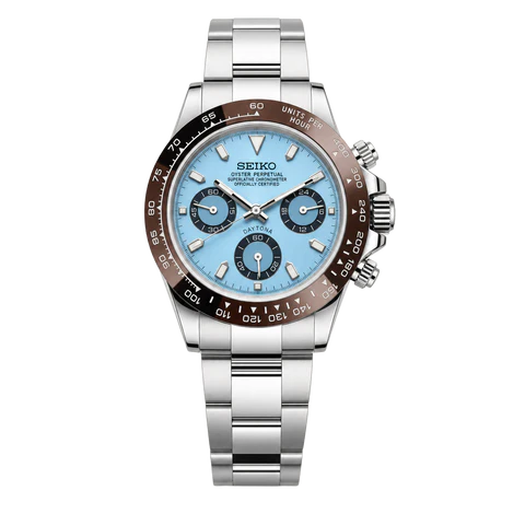 Seiko Mod Daytona platinum racer dial