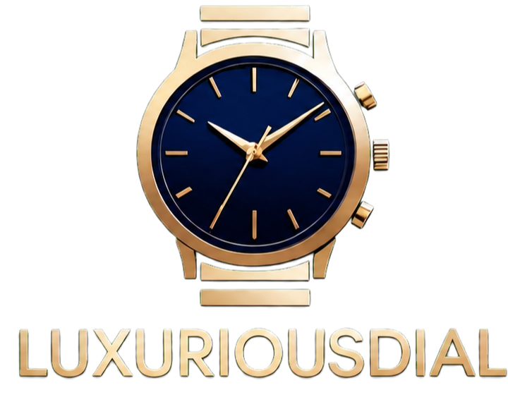 LuxuriousDial gold watch logo