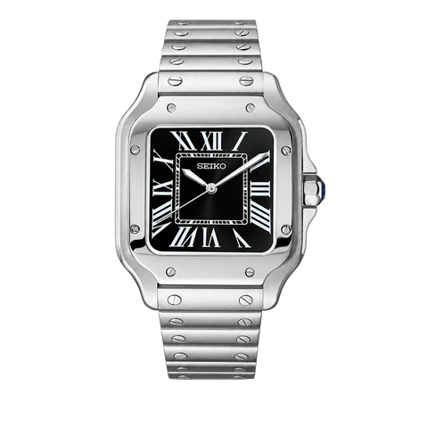 Seiko Mod Santos black dial