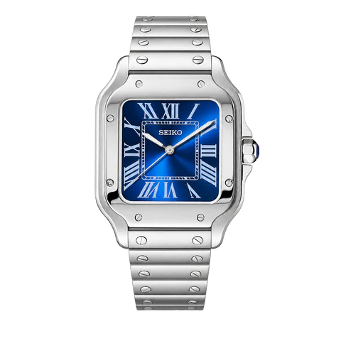 Seiko Mod Santos blue dial
